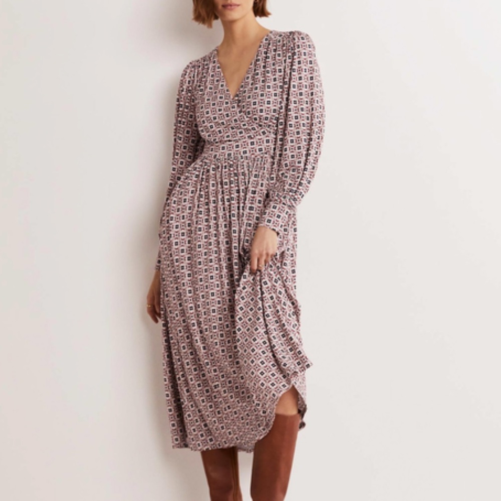 Biden Fixed Wrap Jersey Dress